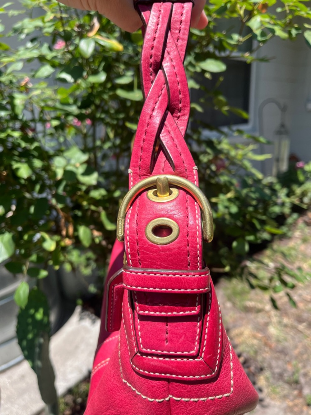 Coach Pink Dylan Soho Hobo Leather Hobo Bag - Picture 4 of 8